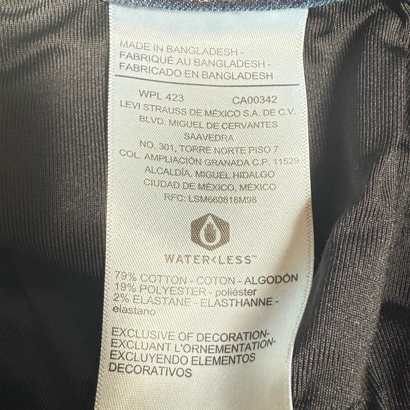 Levi Denizen High Rise Super Skinny Jeans Size 28 - Picture 5 of 5